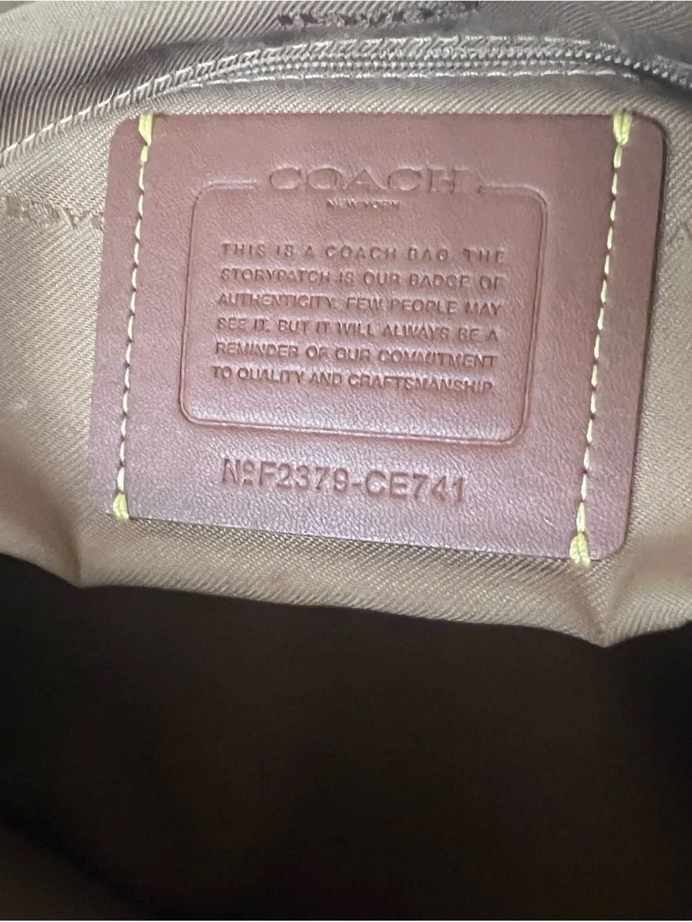 Coach Cara Pebble Leather Satchel